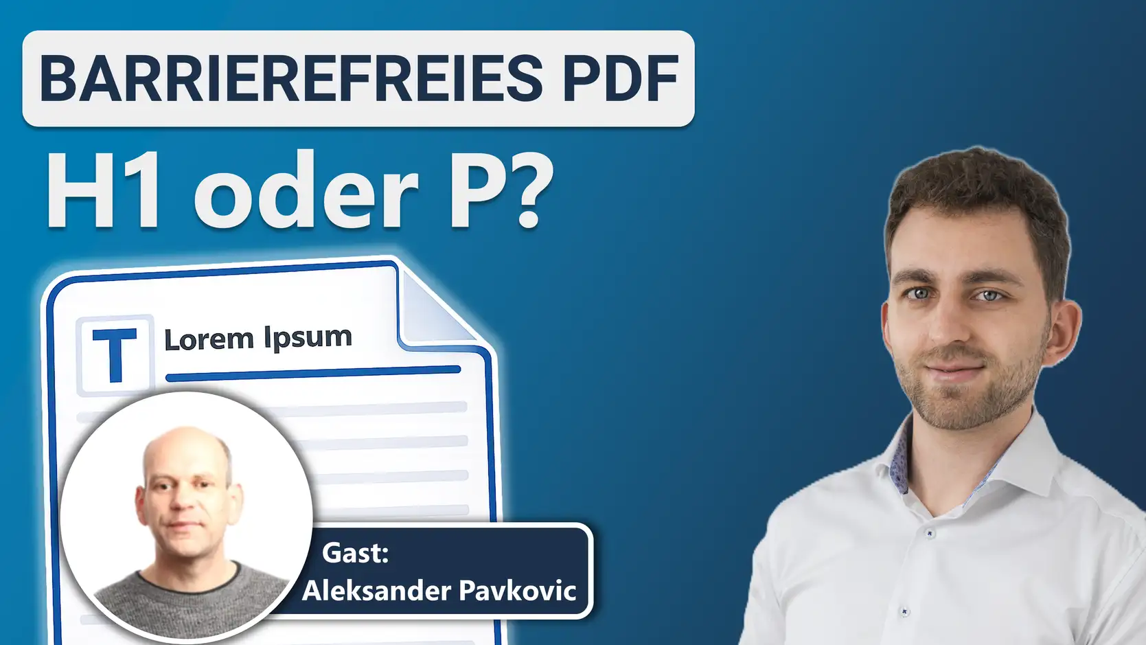 Titelbild zum Thema Titel in barrierefreien PDFs richtig taggen. Wird der Titel mit H1, P oder Title getaggt?