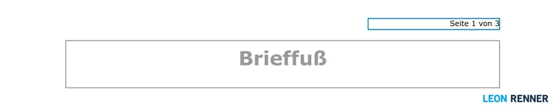 Beispiel für die Seitenzahlen in einem Geschäftsbrief nach DIN 5008