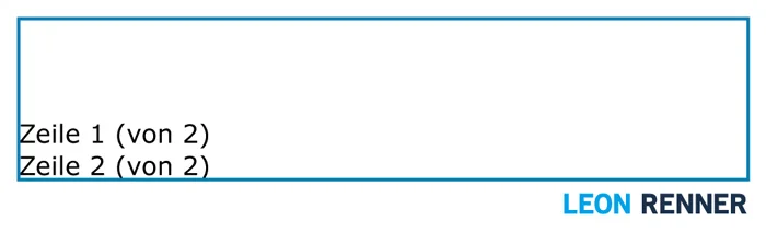 Beispiel für eine zweizeilige Zusatz- und Vermerkzone eines Geschäftsbriefes nach DIN 5008