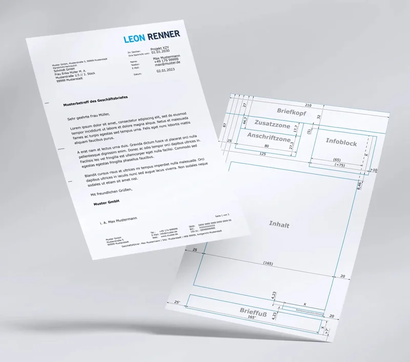 DIN 5008 Geschaftsbrief-Vorlage
